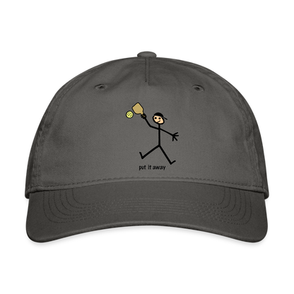 Put It Away Organic Pickleball Hat - charcoal