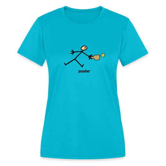 Poacher Women’s Moisture Wicking Performance TShirt - turquoise