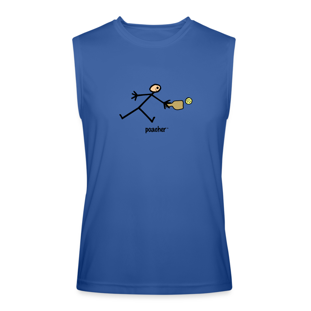 Poacher Men's Performance Sleeveless Shirt - royal blue