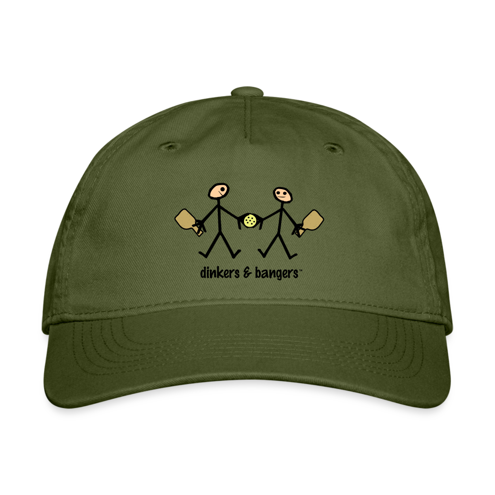 Dinkers & Bangers Organic Pickleball Hat - olive green