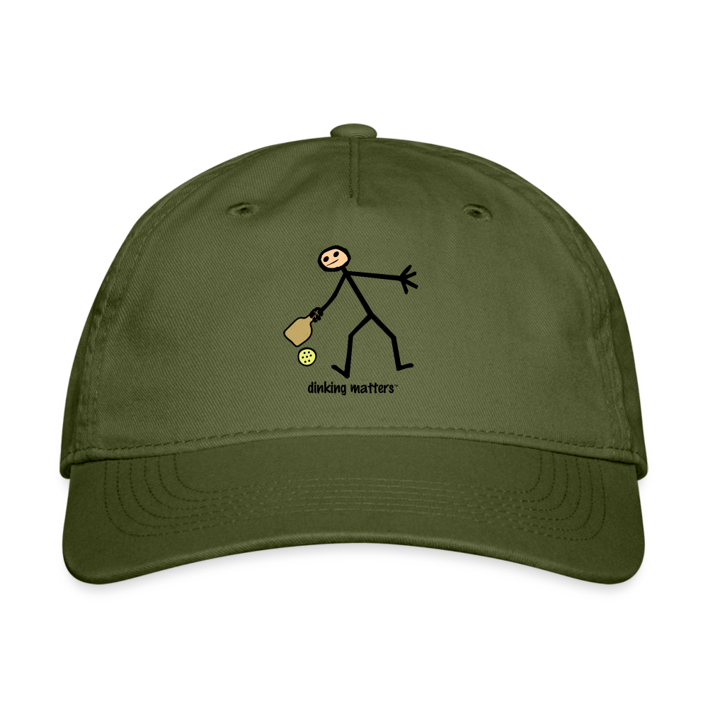 Dinking Matters Organic Pickleball Hat - olive green