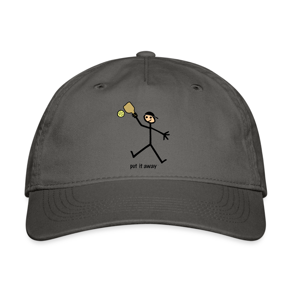 Put It Away Organic Pickleball Hat - charcoal