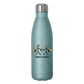 Dinkers & Bangers Insulated Stainless Steel Water Bottle - turquoise glitter