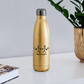 Dinkers & Bangers Insulated Stainless Steel Water Bottle - gold glitter