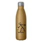 Dinking Matters Insulated Stainless Steel Water Bottle - gold glitter