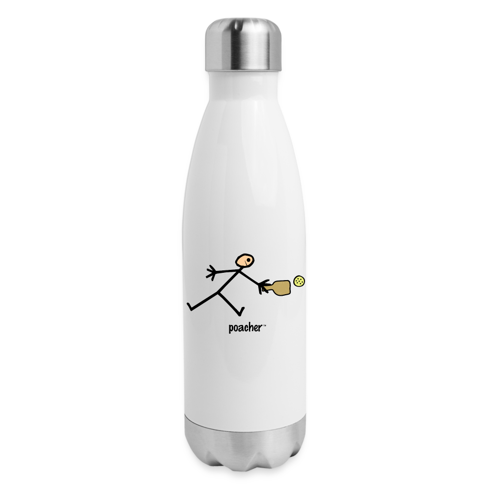 Poacher Insulated Stainless Steel Water Bottle - white