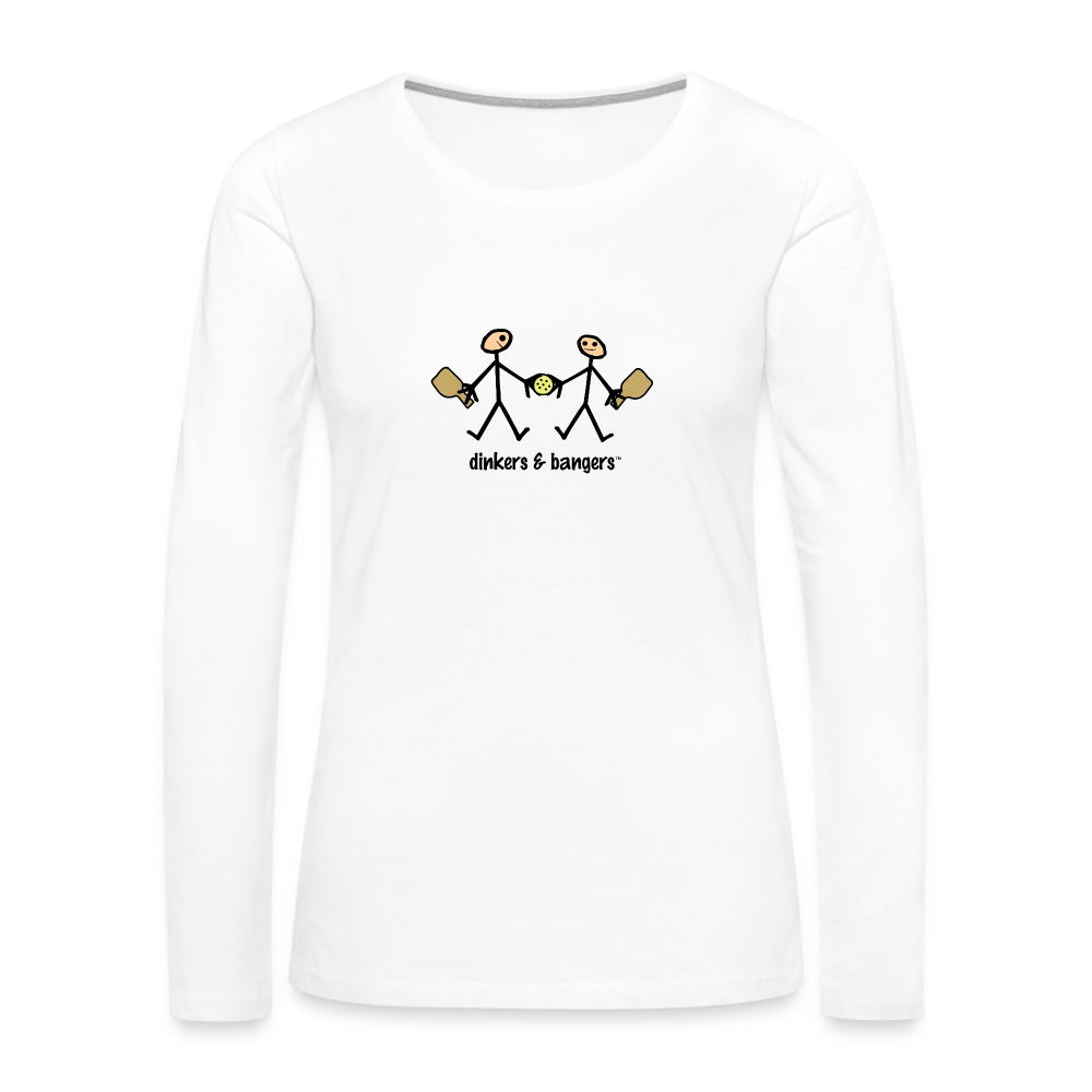 Dinkers & Bangers Women's Premium Long Sleeve T-Shirt | Spreadshirt 876 - white