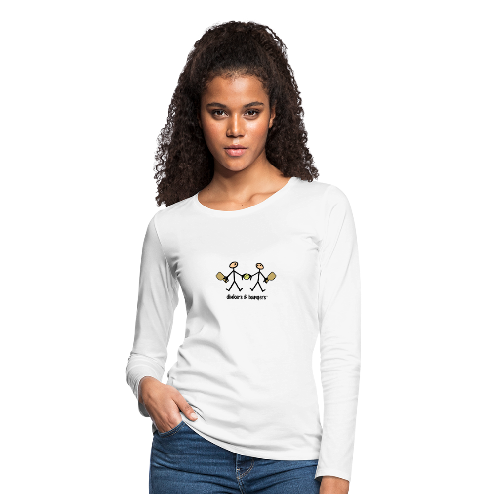 Dinkers & Bangers Women's Premium Long Sleeve T-Shirt | Spreadshirt 876 - white