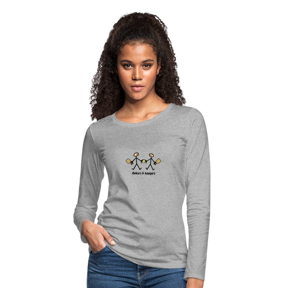 Dinkers & Bangers Women's Premium Long Sleeve T-Shirt | Spreadshirt 876 - heather gray