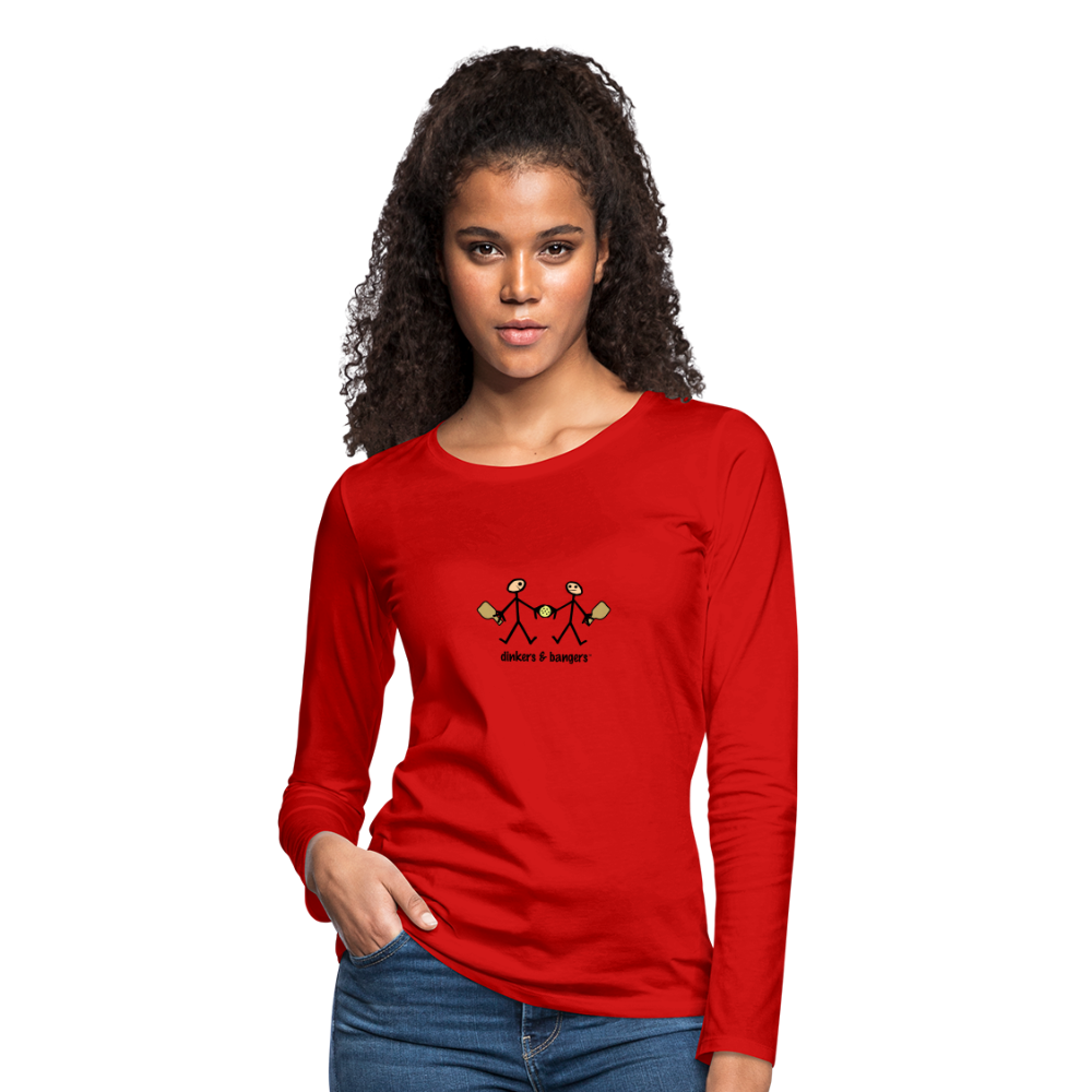 Dinkers & Bangers Women's Premium Long Sleeve T-Shirt | Spreadshirt 876 - red