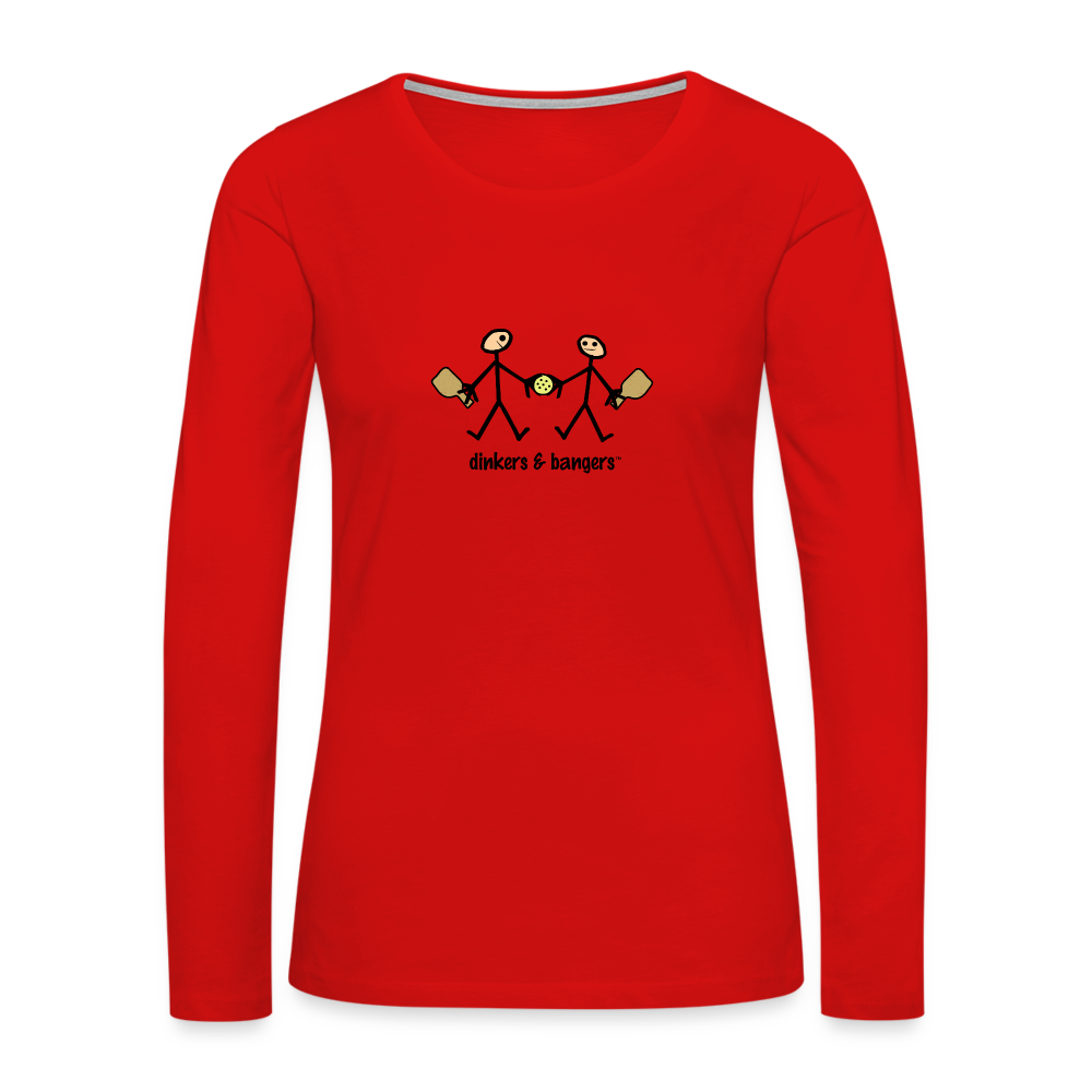 Dinkers & Bangers Women's Premium Long Sleeve T-Shirt | Spreadshirt 876 - red