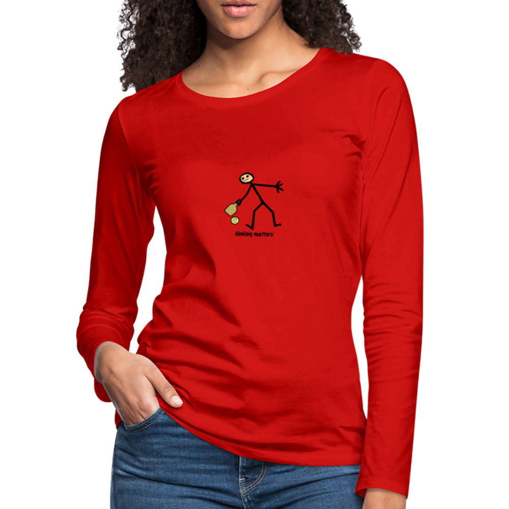 Dinking Matters Women's Premium Long Sleeve T-Shirt | Spreadshirt 876 - red