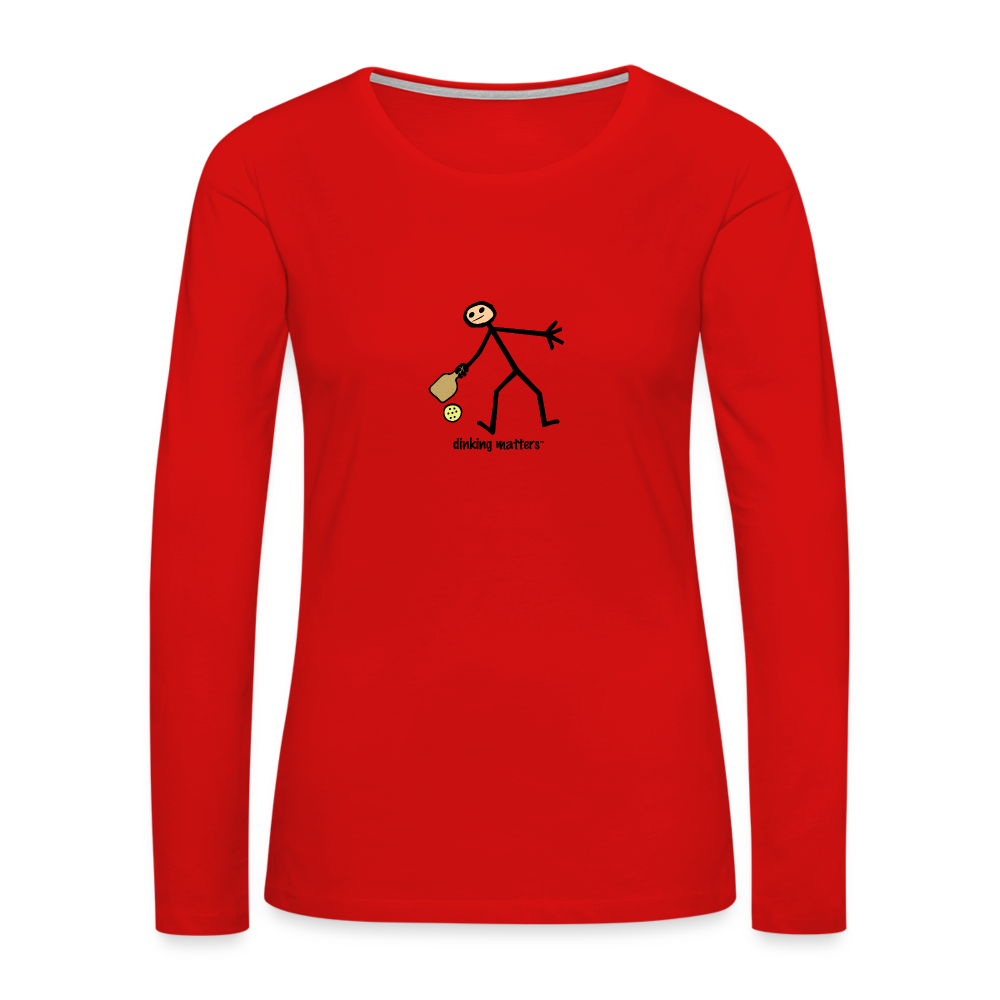 Dinking Matters Women's Premium Long Sleeve T-Shirt | Spreadshirt 876 - red