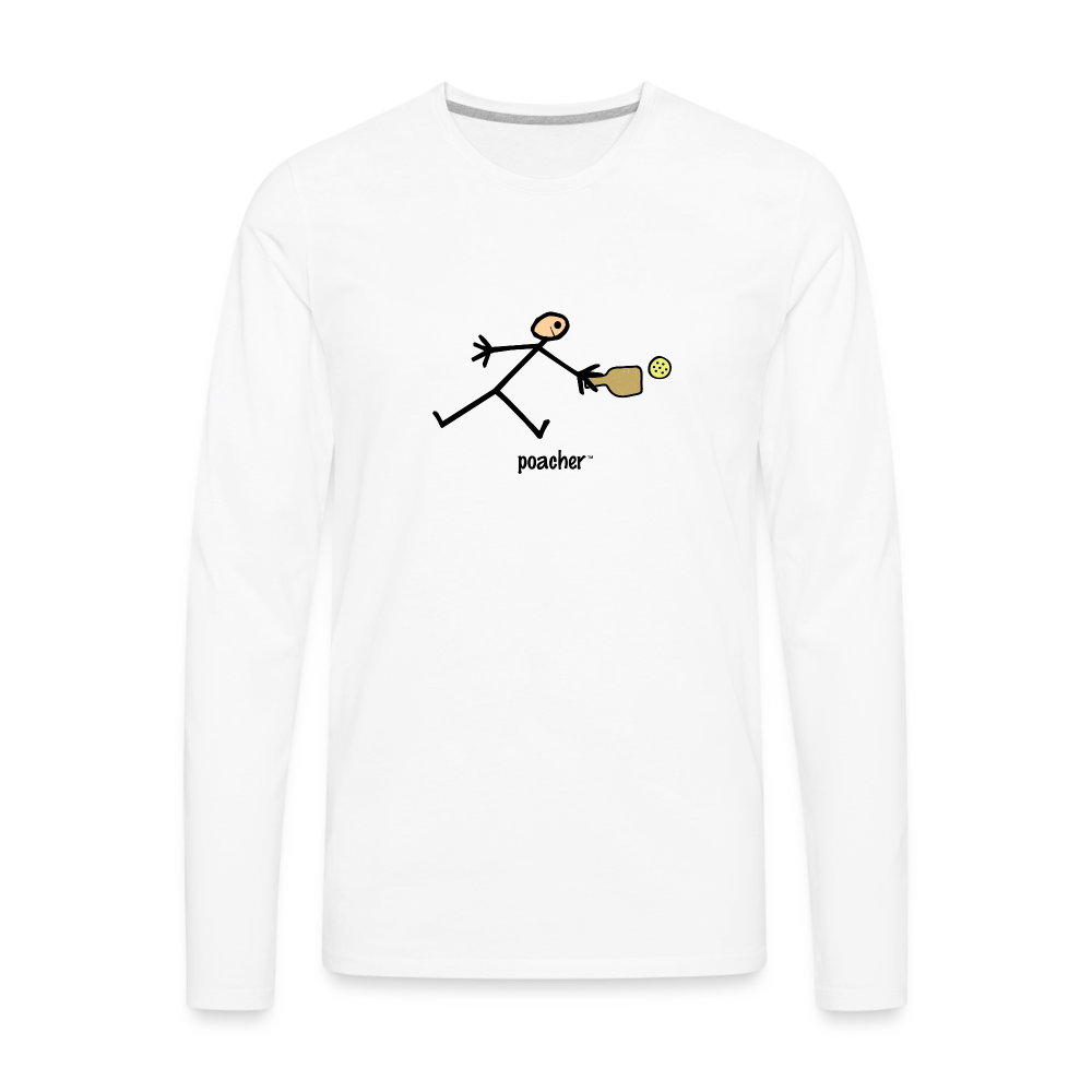 Poacher Men's Premium Long Sleeve T-Shirt | Spreadshirt 875 - white