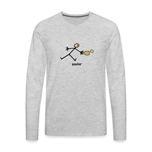Poacher Men's Premium Long Sleeve T-Shirt | Spreadshirt 875 - heather gray