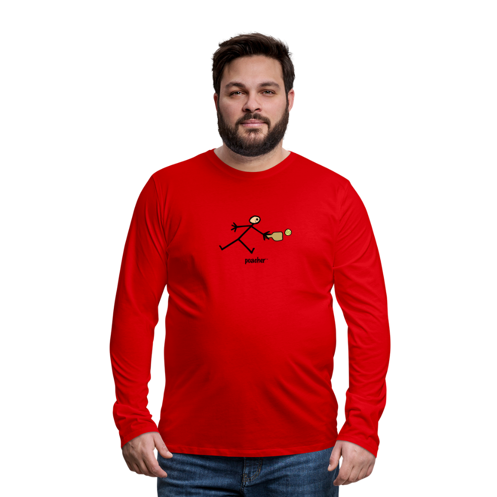 Poacher Men's Premium Long Sleeve T-Shirt | Spreadshirt 875 - red