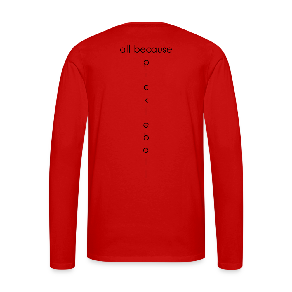 Poacher Men's Premium Long Sleeve T-Shirt | Spreadshirt 875 - red