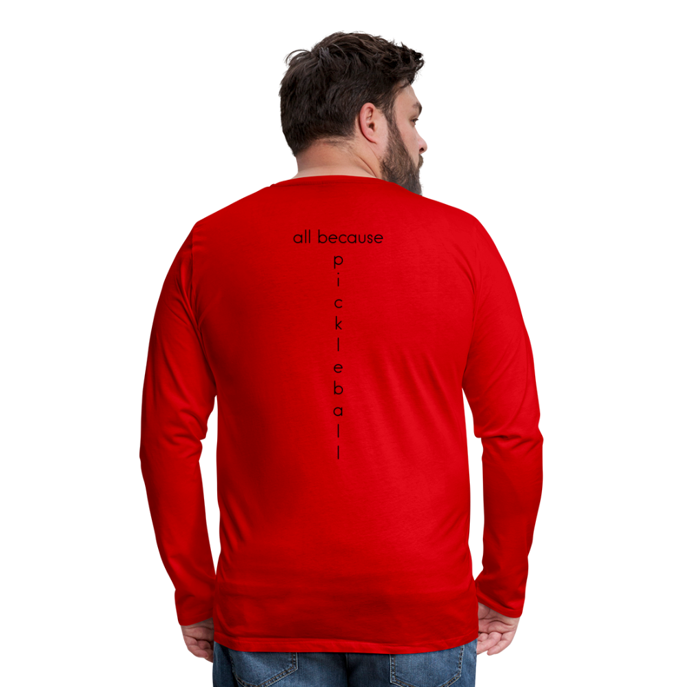 Poacher Men's Premium Long Sleeve T-Shirt | Spreadshirt 875 - red