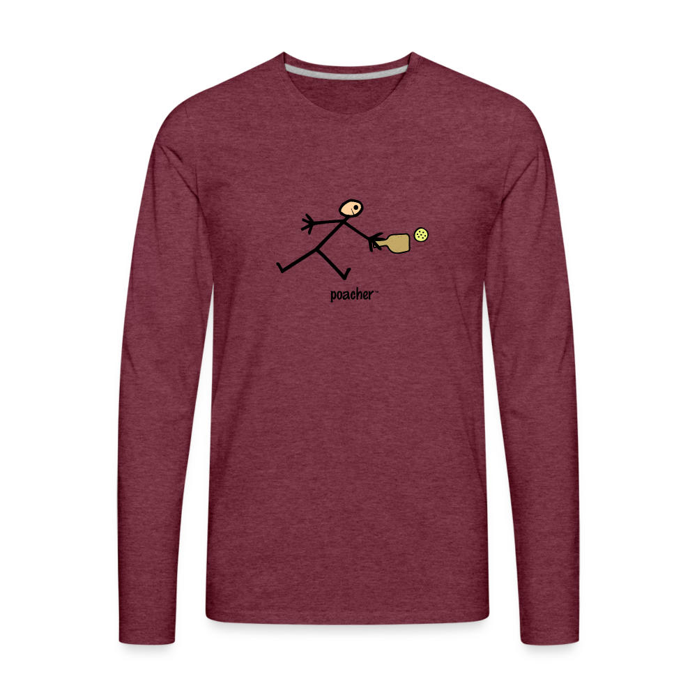 Poacher Men's Premium Long Sleeve T-Shirt | Spreadshirt 875 - heather burgundy