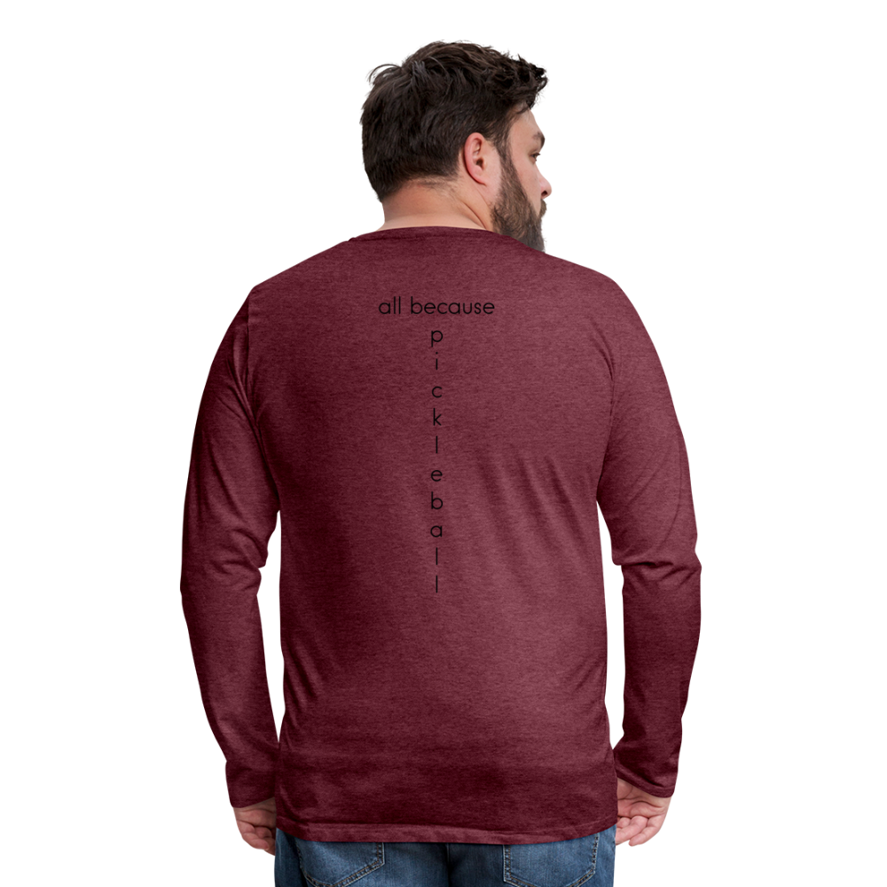 Poacher Men's Premium Long Sleeve T-Shirt | Spreadshirt 875 - heather burgundy