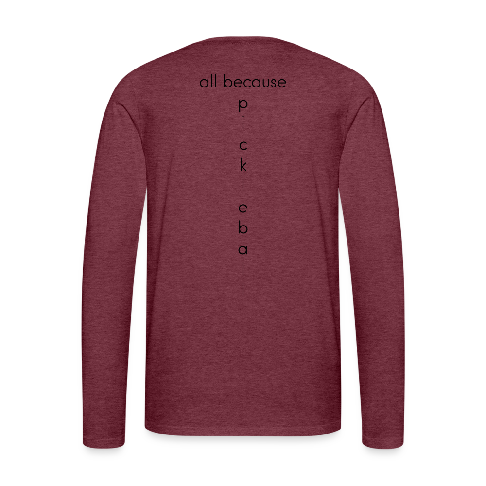 Poacher Men's Premium Long Sleeve T-Shirt | Spreadshirt 875 - heather burgundy