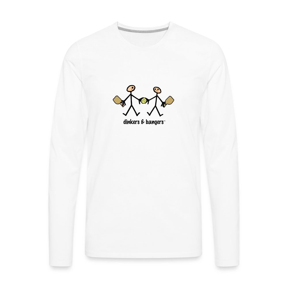 Dinkers & Bangers Men's Premium Long Sleeve T-Shirt | Spreadshirt 875 - white