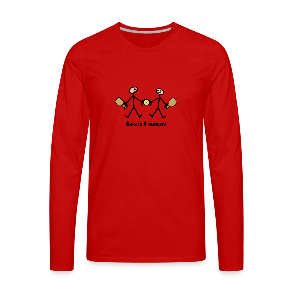 Dinkers & Bangers Men's Premium Long Sleeve T-Shirt | Spreadshirt 875 - red