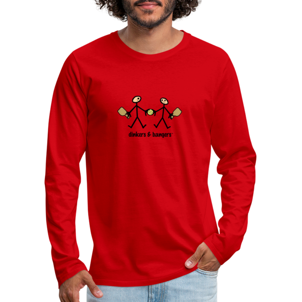 Dinkers & Bangers Men's Premium Long Sleeve T-Shirt | Spreadshirt 875 - red