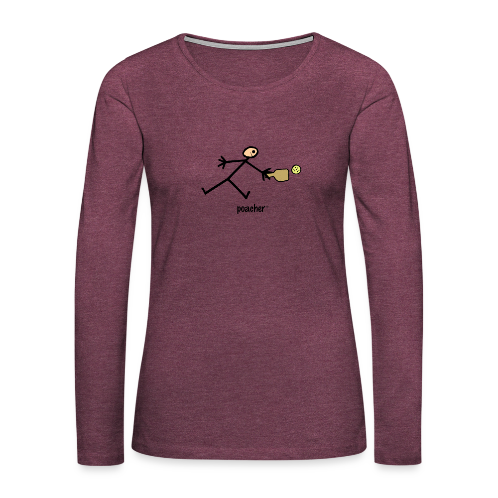 Poacher Women's Premium Long Sleeve T-Shirt | Spreadshirt 876 - heather burgundy