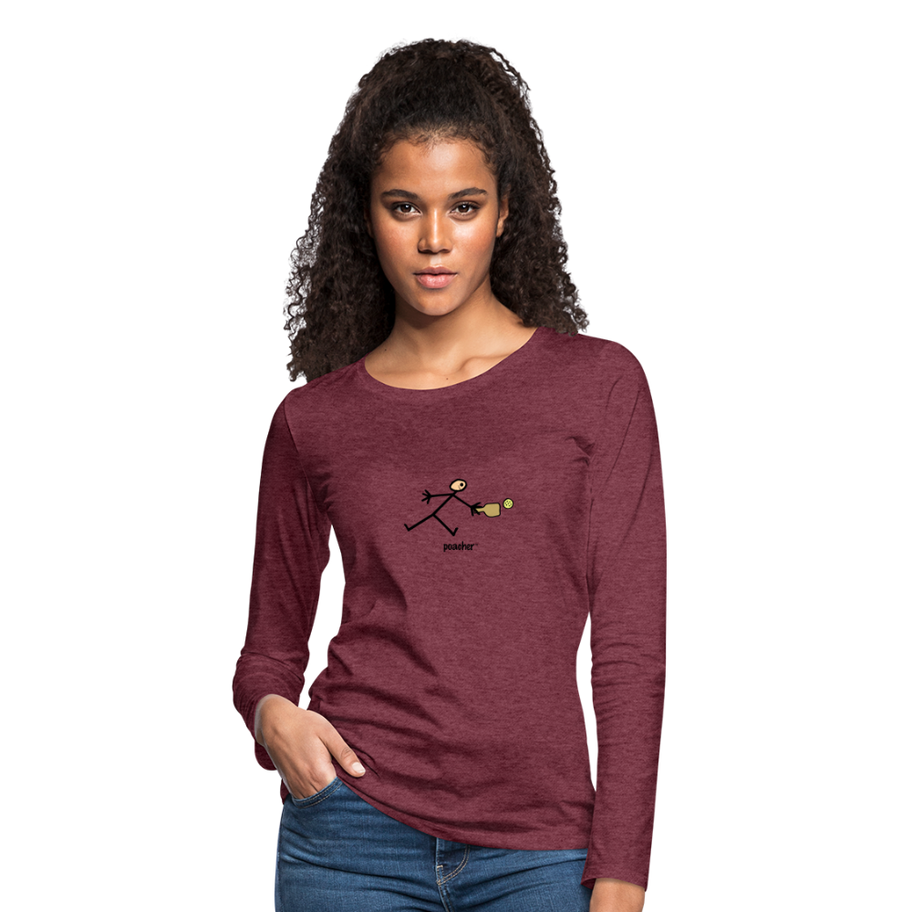 Poacher Women's Premium Long Sleeve T-Shirt | Spreadshirt 876 - heather burgundy