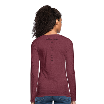 Poacher Women's Premium Long Sleeve T-Shirt | Spreadshirt 876 - heather burgundy