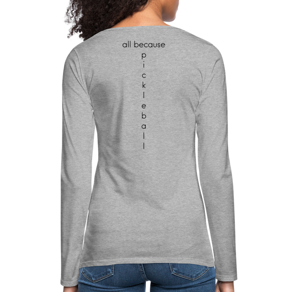 Put It Away Women's Premium Long Sleeve T-Shirt | Spreadshirt 876 - heather gray