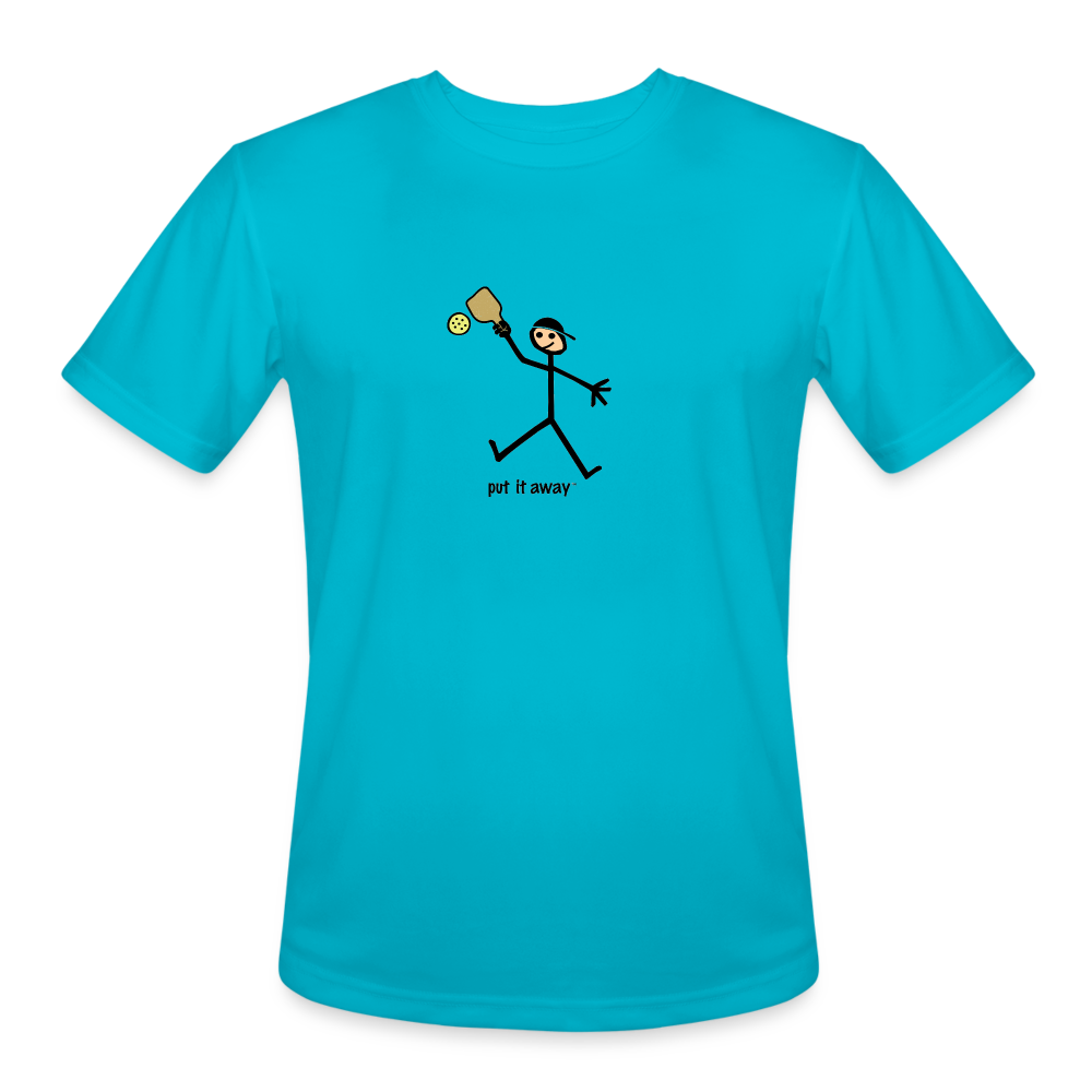 Put It Away Men’s Moisture Wicking Performance T-Shirt | Sport-Tek ST350 - turquoise