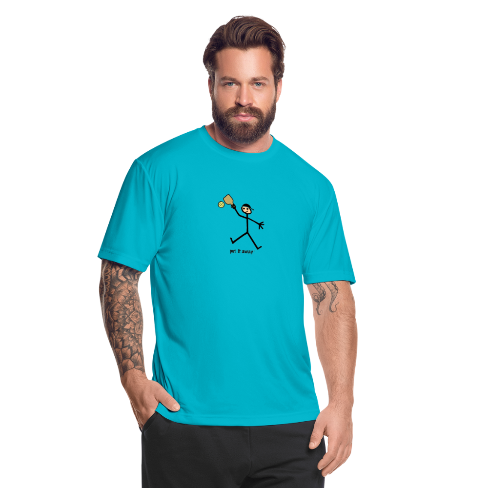 Put It Away Men’s Moisture Wicking Performance T-Shirt | Sport-Tek ST350 - turquoise