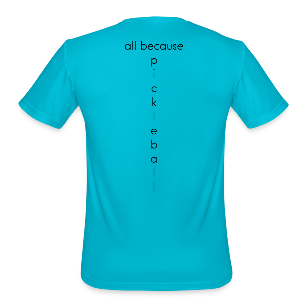 Put It Away Men’s Moisture Wicking Performance T-Shirt | Sport-Tek ST350 - turquoise