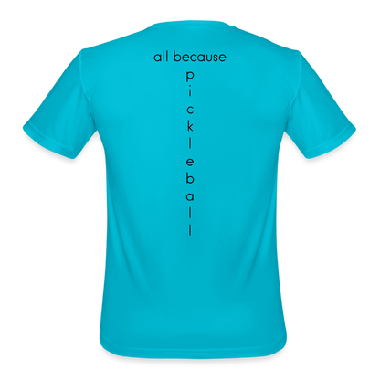 Put It Away Men’s Moisture Wicking Performance T-Shirt | Sport-Tek ST350 - turquoise