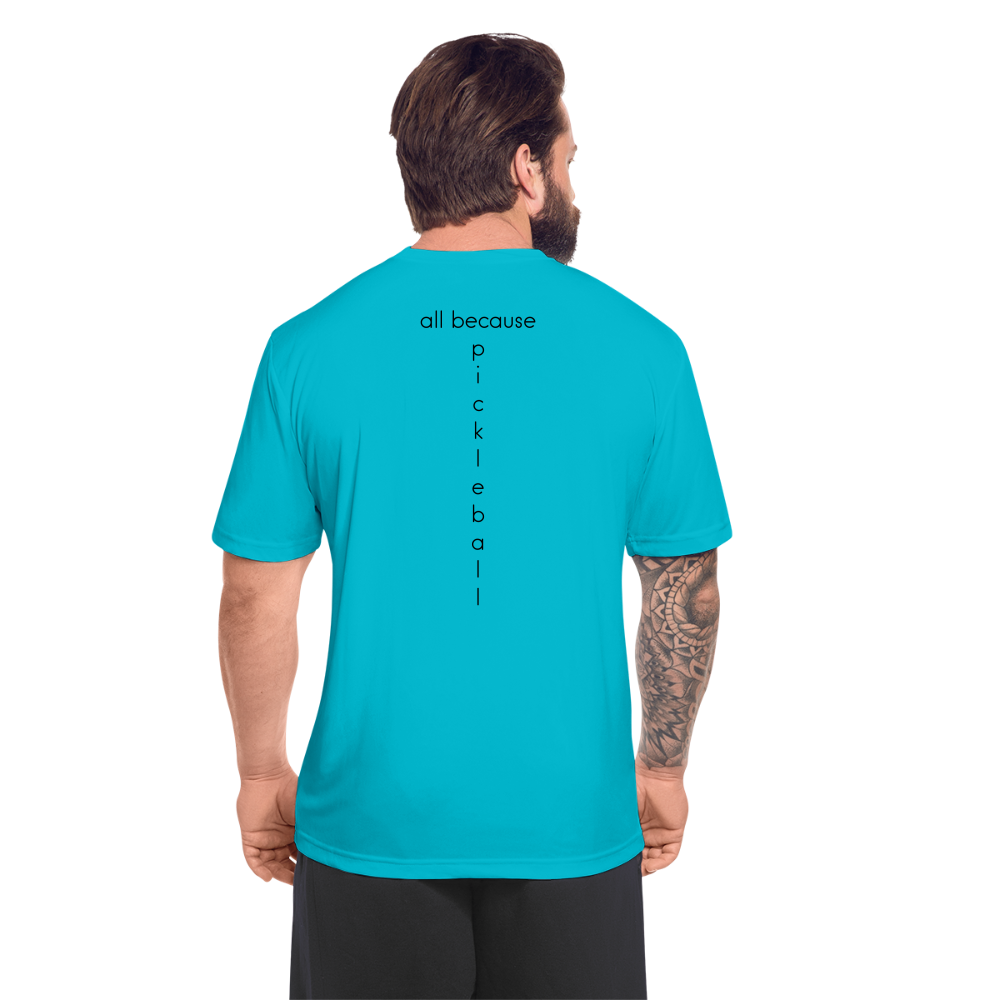 Put It Away Men’s Moisture Wicking Performance T-Shirt | Sport-Tek ST350 - turquoise