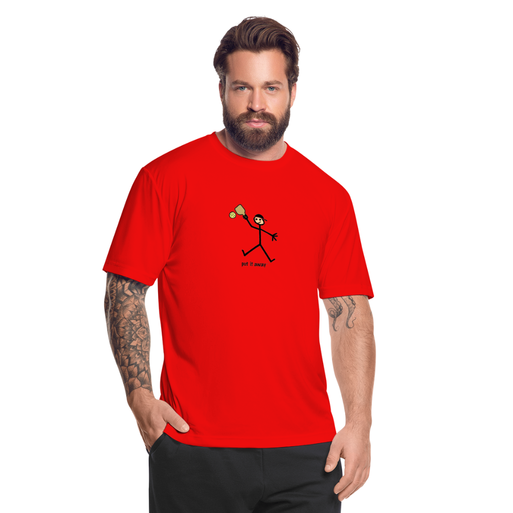 Put It Away Men’s Moisture Wicking Performance T-Shirt | Sport-Tek ST350 - red