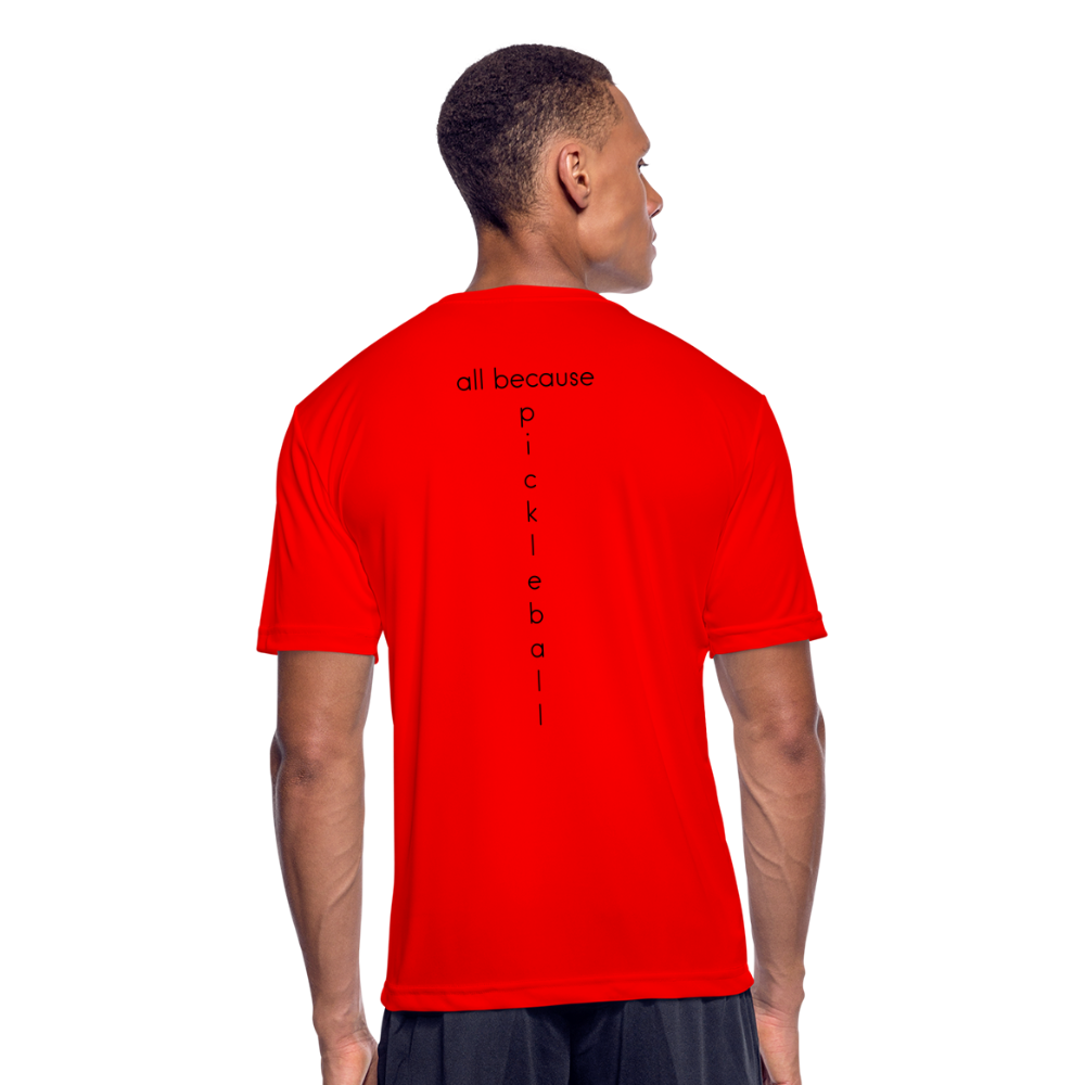 Dinkers & Bangers Men’s Moisture Wicking Performance T-Shirt | Sport-Tek ST350 - red