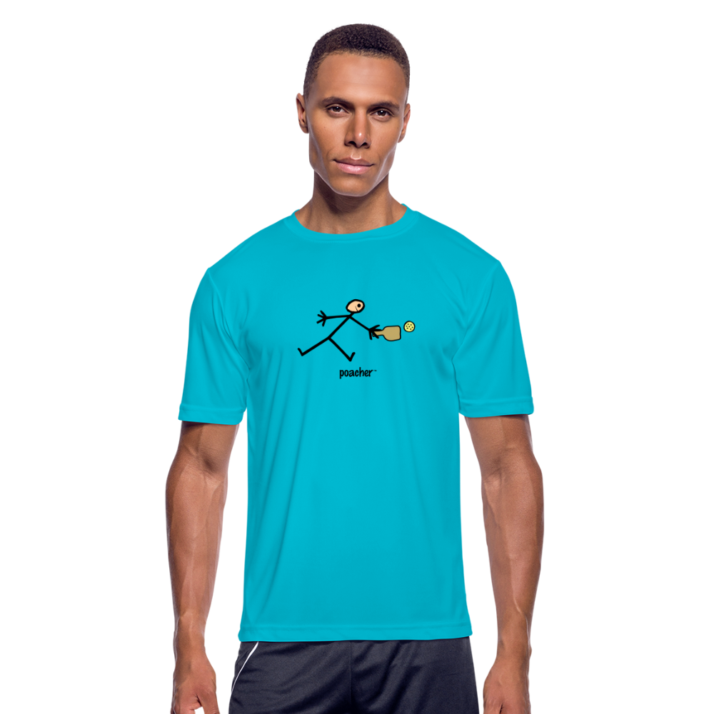 Poacher Men’s Moisture Wicking Performance T-Shirt | Sport-Tek ST350 - turquoise