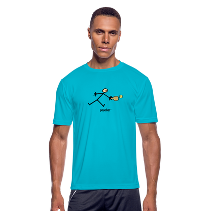 Poacher Men’s Moisture Wicking Performance T-Shirt | Sport-Tek ST350 - turquoise