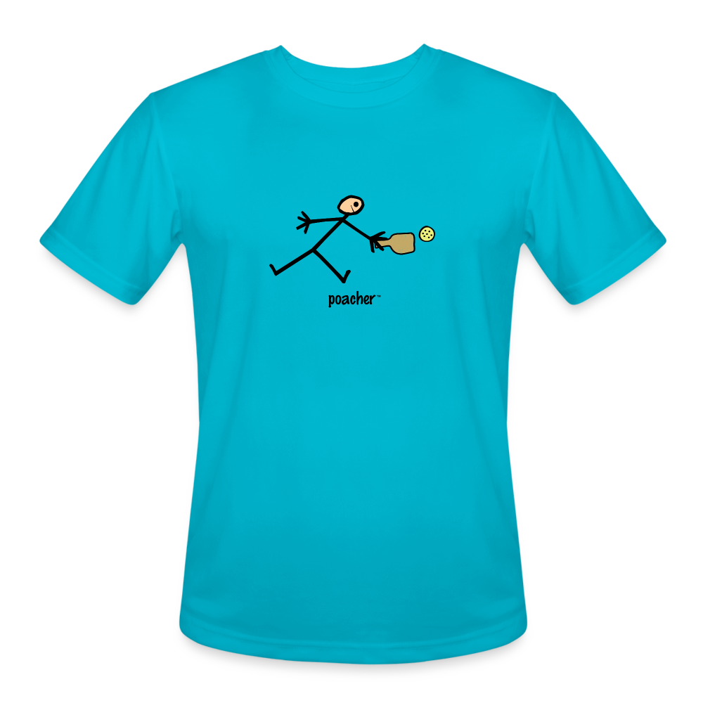 Poacher Men’s Moisture Wicking Performance T-Shirt | Sport-Tek ST350 - turquoise