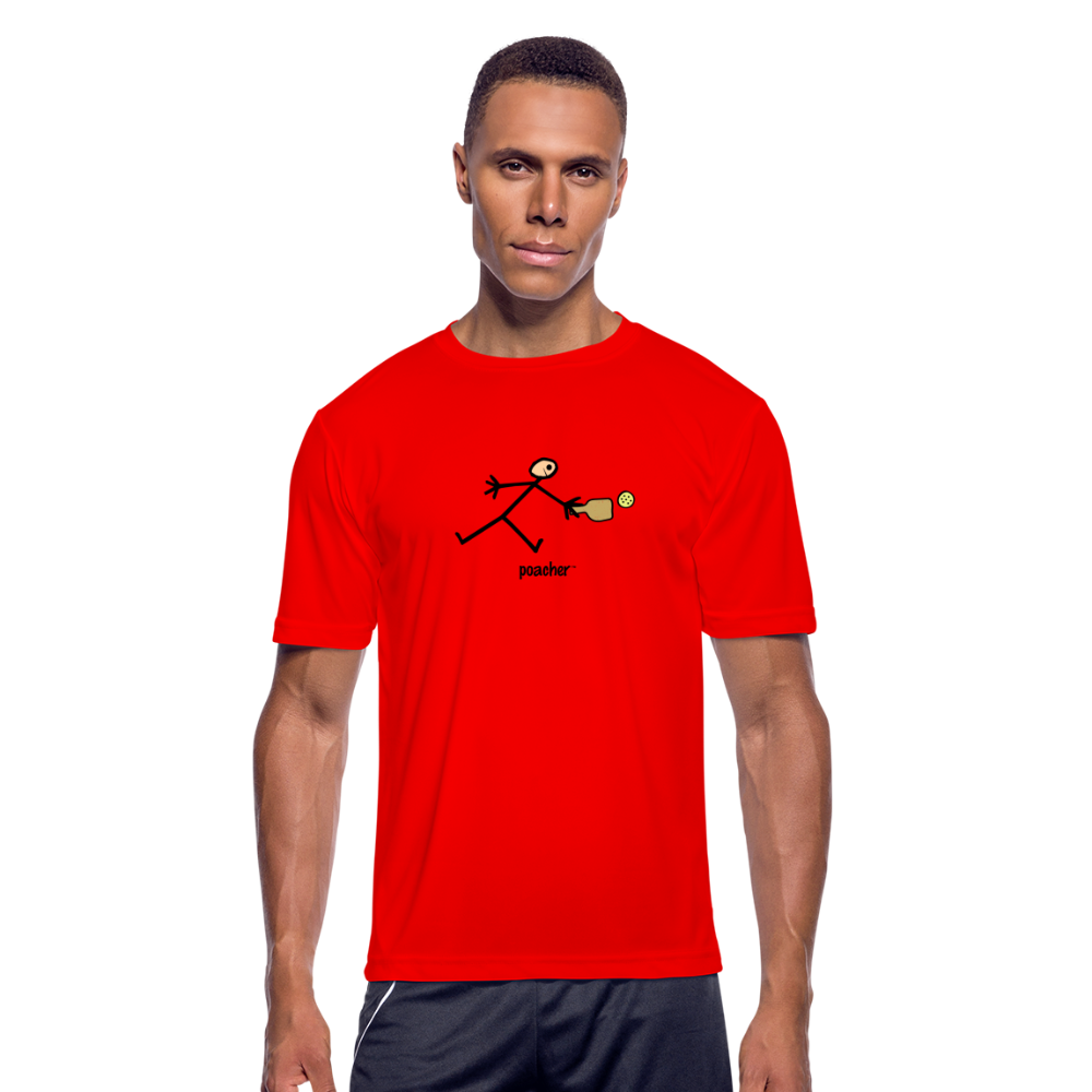 Poacher Men’s Moisture Wicking Performance T-Shirt | Sport-Tek ST350 - red