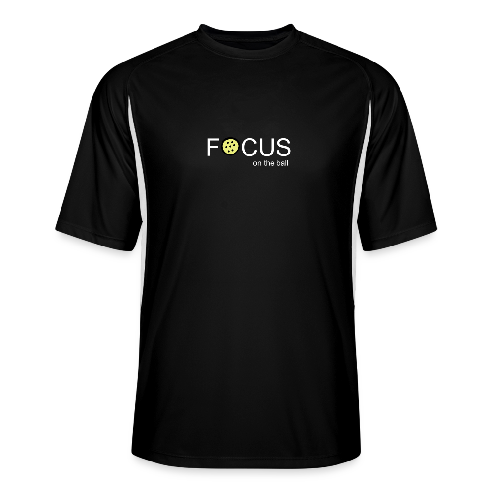 Focus Men’s Cooling Performance Color Blocked Jersey - black/white