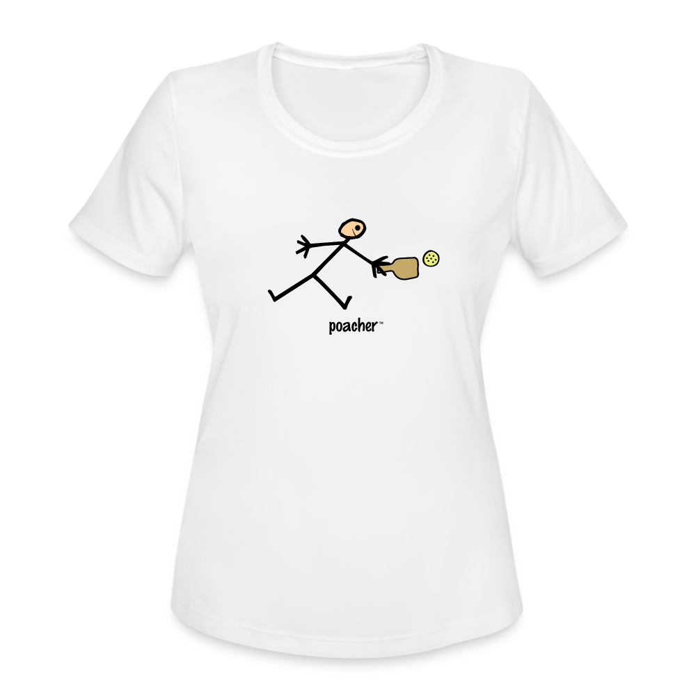 Poacher Women’s Moisture Wicking Performance TShirt - white