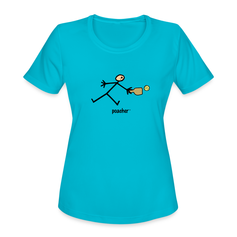 Poacher Women’s Moisture Wicking Performance TShirt - turquoise