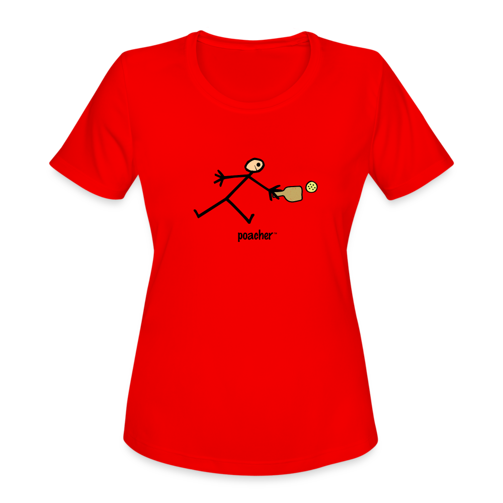 Poacher Women’s Moisture Wicking Performance TShirt - red