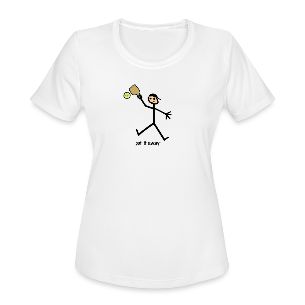 Put It Away Women’s Moisture Wicking Performance TShirt - white