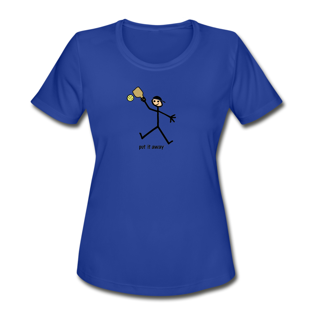 Put It Away Women’s Moisture Wicking Performance TShirt - royal blue