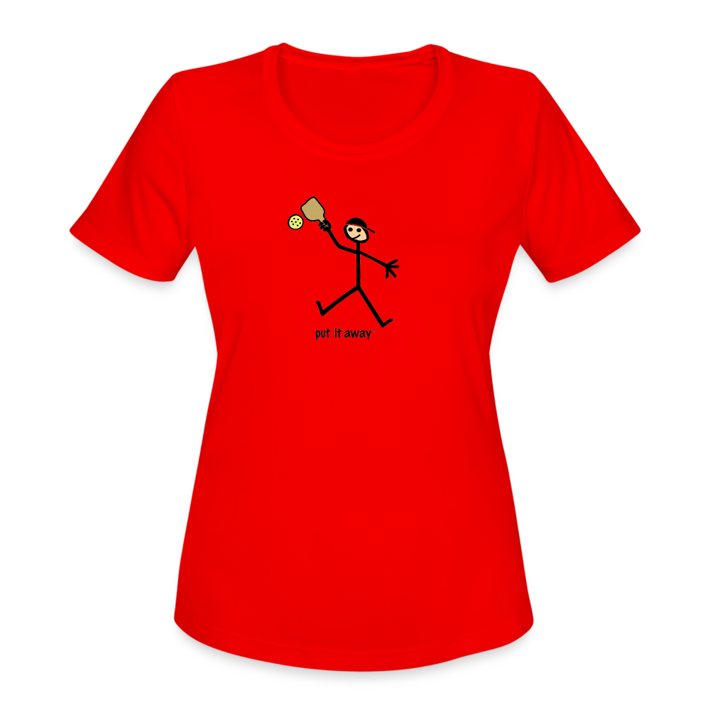 Put It Away Women’s Moisture Wicking Performance TShirt - red